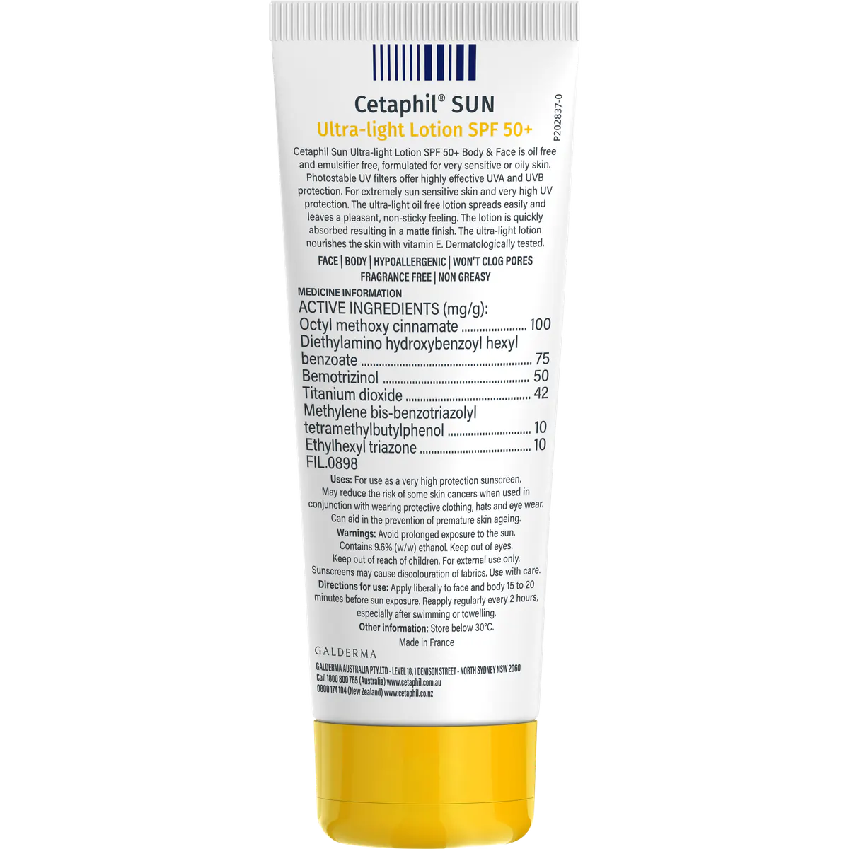 Cetaphil Sun Ultra-Light Lotion Sunscreen SPF 50+ 100ml, view 6