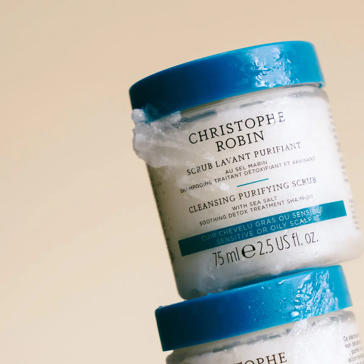 Christophe Robin Cleansing Purifying Scrub With Sea Salt 75ml, view 4