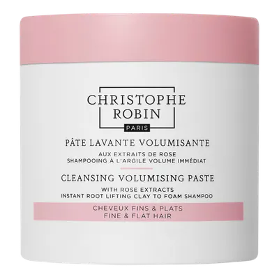 Christophe Robin Cleansing Volumizing Paste With Pure Rassoul Clay And Rose Extracts 250ml