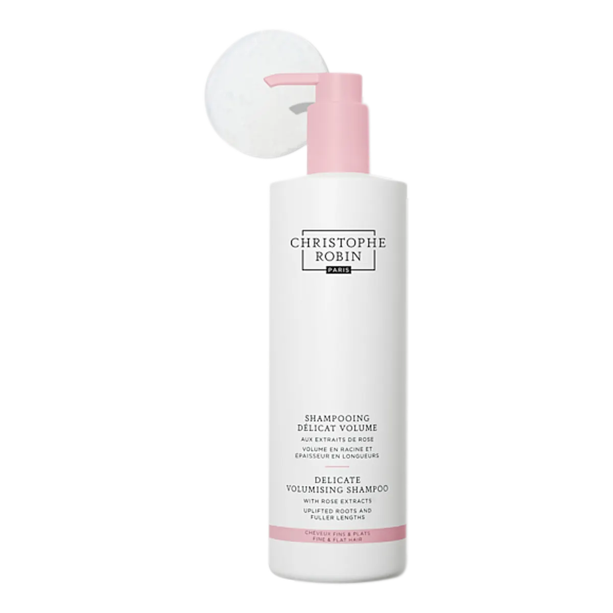Christophe Robin Delicate Volumizing Shampoo With Rose Extracts 500ml, view 3