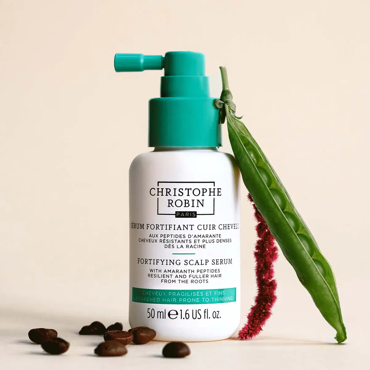 Christophe Robin Fortifying Serum With Amaranth Peptides 50ml, view 2