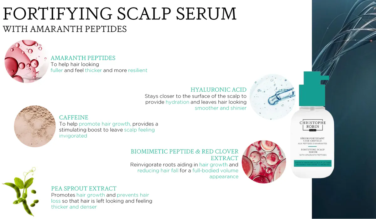 Christophe Robin Fortifying Serum With Amaranth Peptides 50ml, view 5