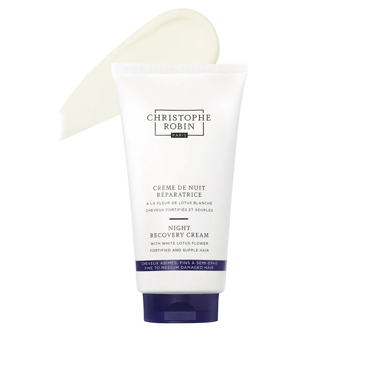 Christophe Robin Night Recovery Cream With White Lotus Flower 150ml, view 2