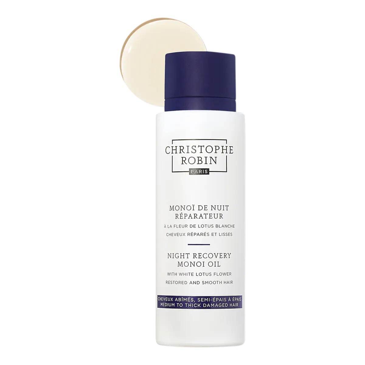 Christophe Robin Night Recovery Monoi Oil With White Lotus Flower 92gm, view 2