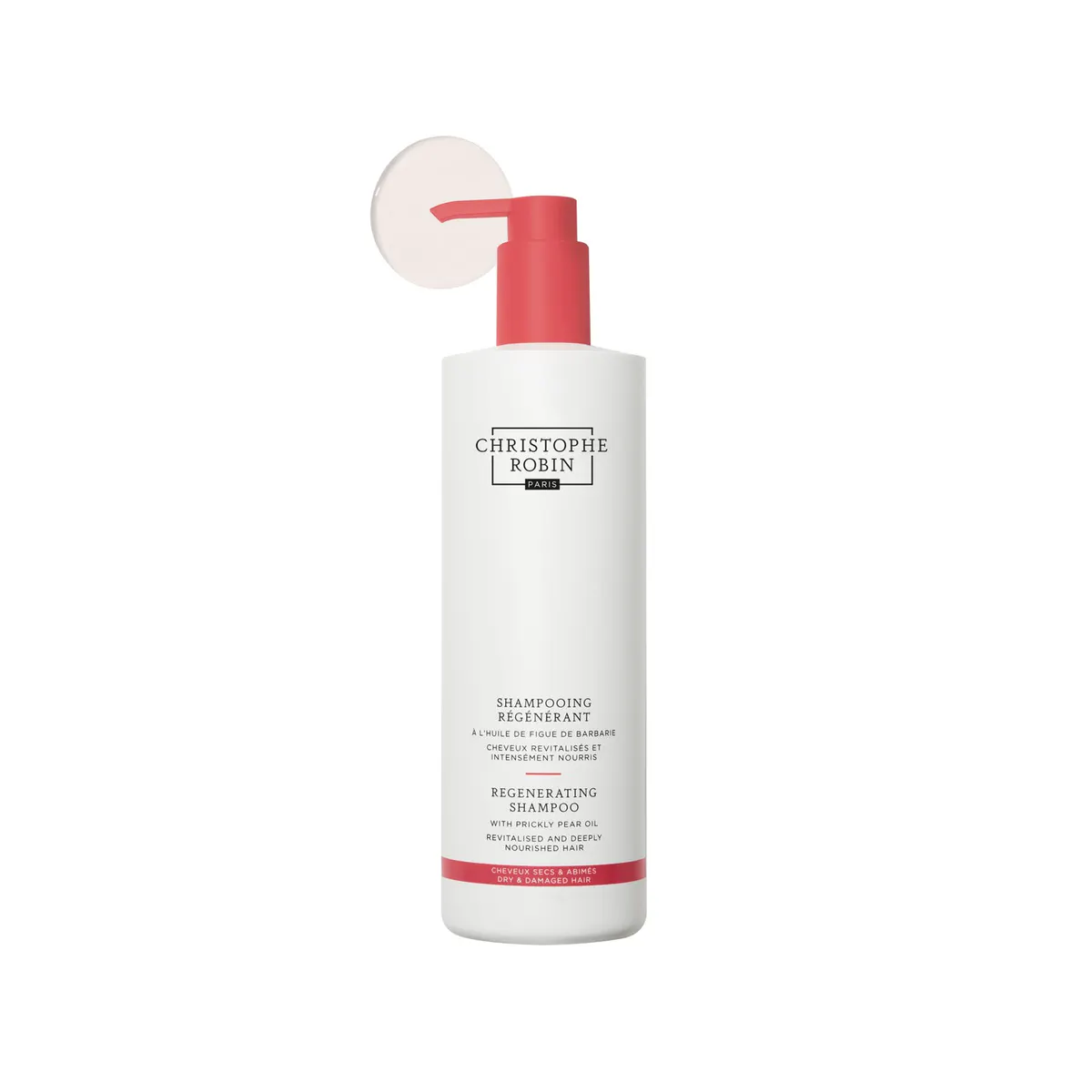 Christophe Robin Regenerating Shampoo With Rare Prickly Pear Oil 500ml, view 3