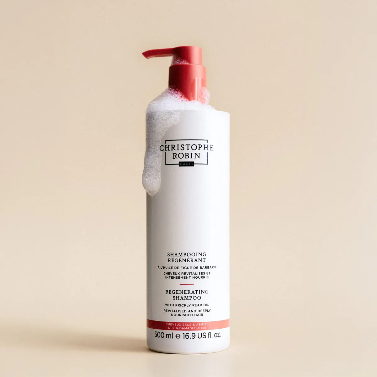 Christophe Robin Regenerating Shampoo With Rare Prickly Pear Oil 500ml, view 4