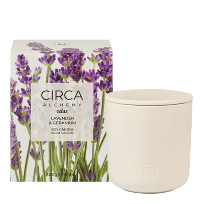 CIRCA Alchemy Relax Candle 300g - Lavender & Geranium