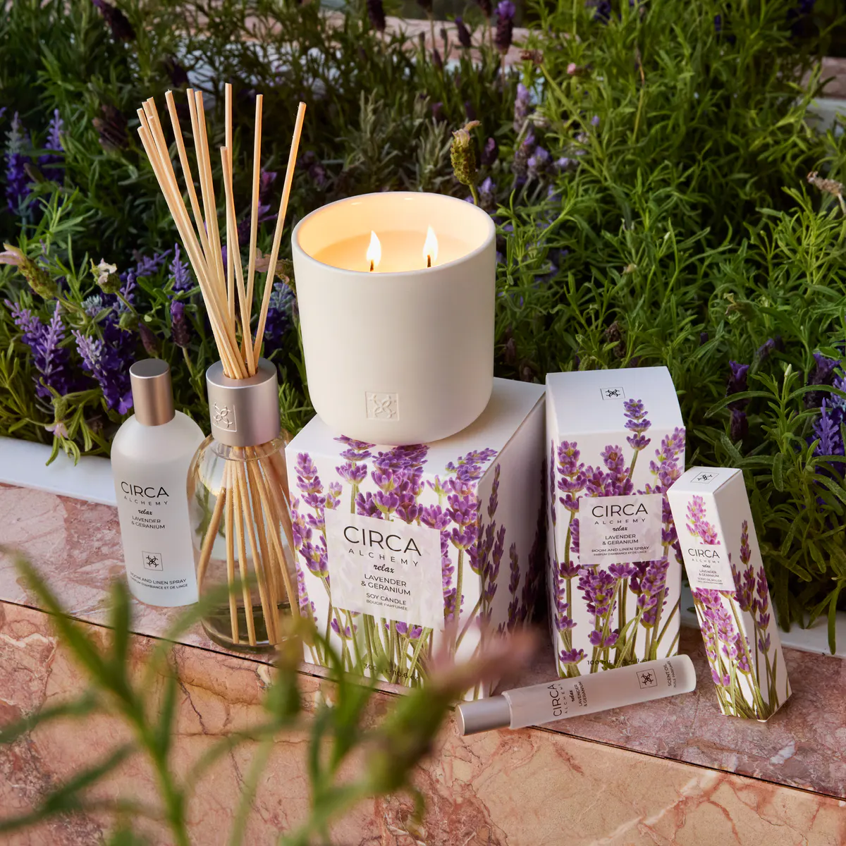 CIRCA Alchemy Relax Candle 300g - Lavender & Geranium, view 2
