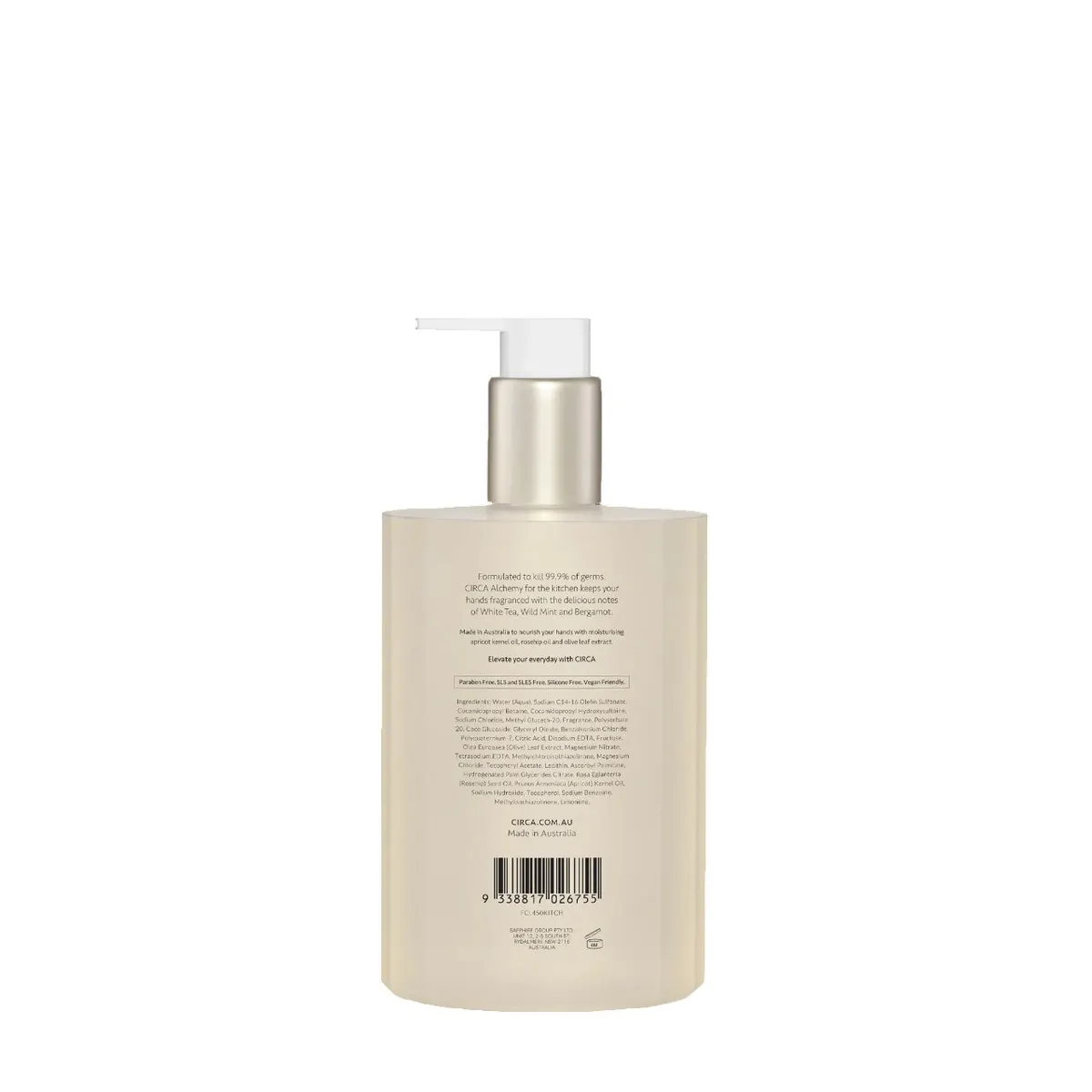CIRCA Alchemy White Tea & Wild Mint Hand Wash 450ml, view 3