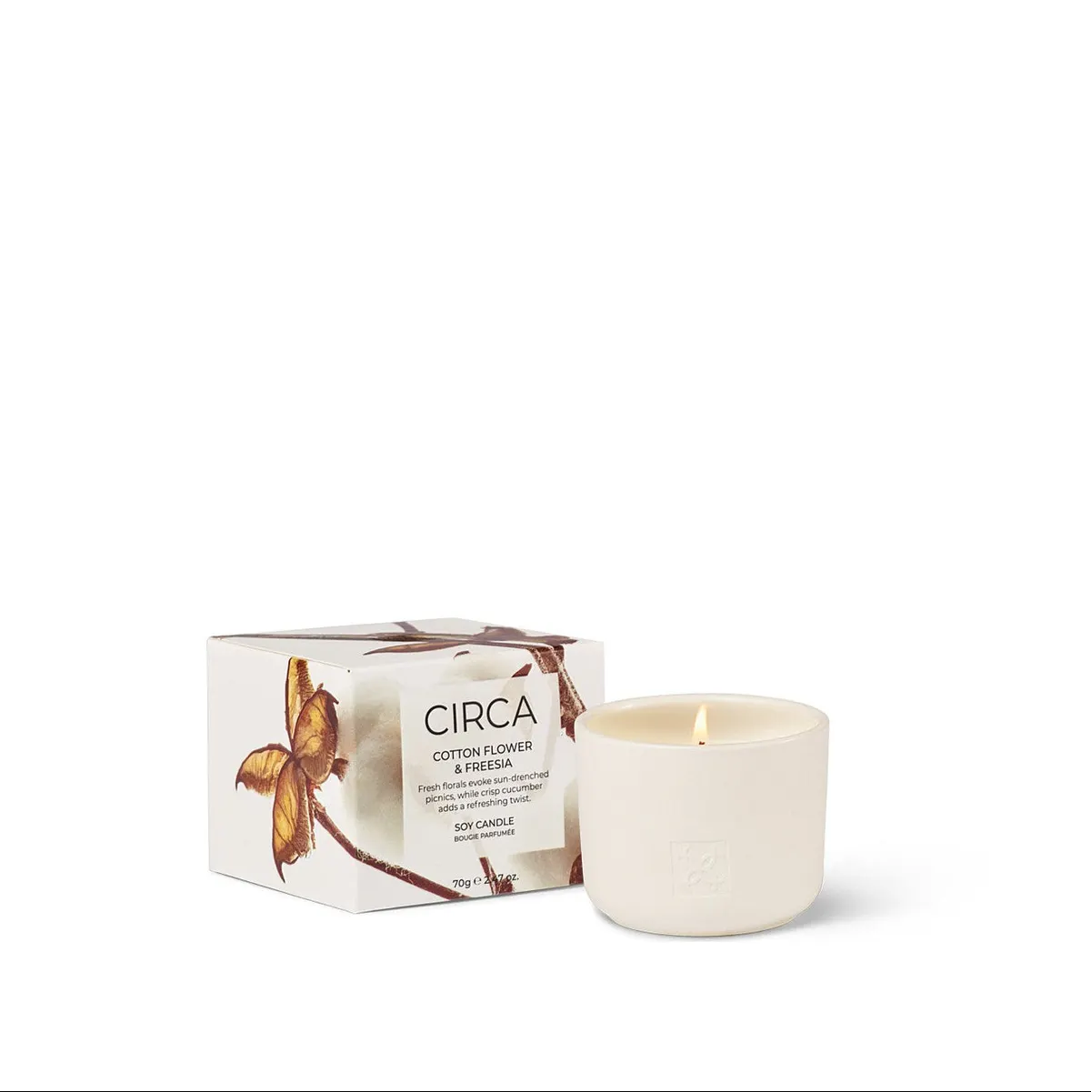 CIRCA Candle 70g - Cotton Flower & Freesia, view 3
