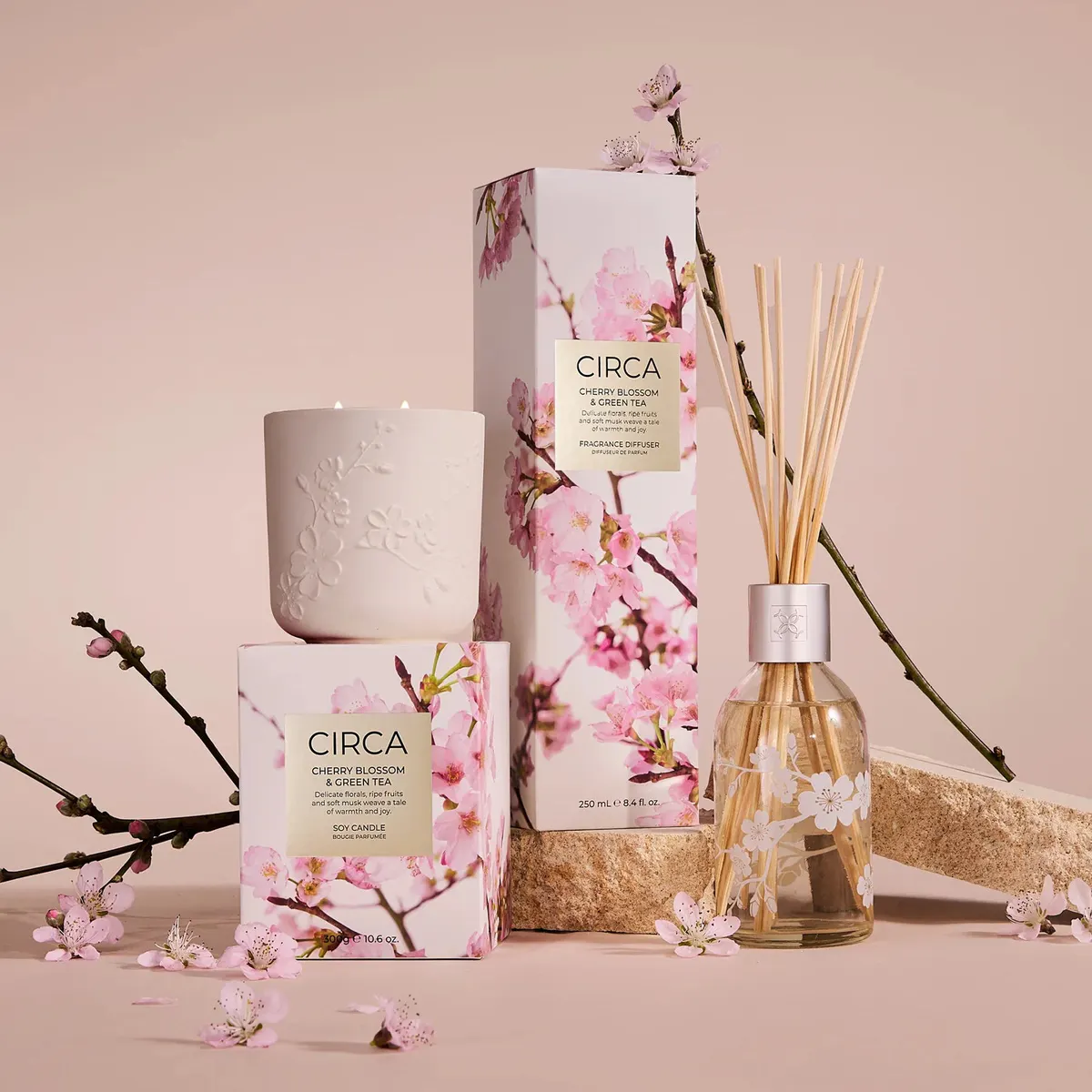 CIRCA Diffuser 250ml - Cherry Glossom & Green Tea, view 2