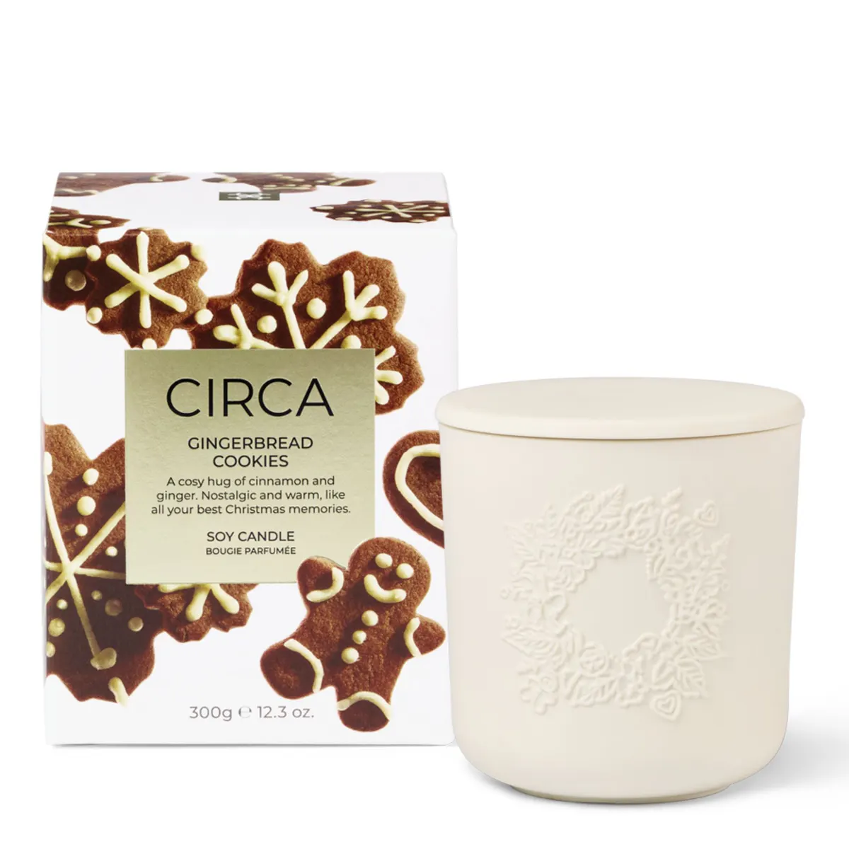 CIRCA Gingerbread Cookies Christmas Candle 300g