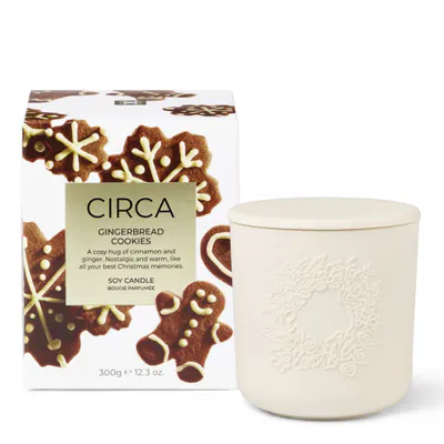 CIRCA Gingerbread Cookies Christmas Candle 300g