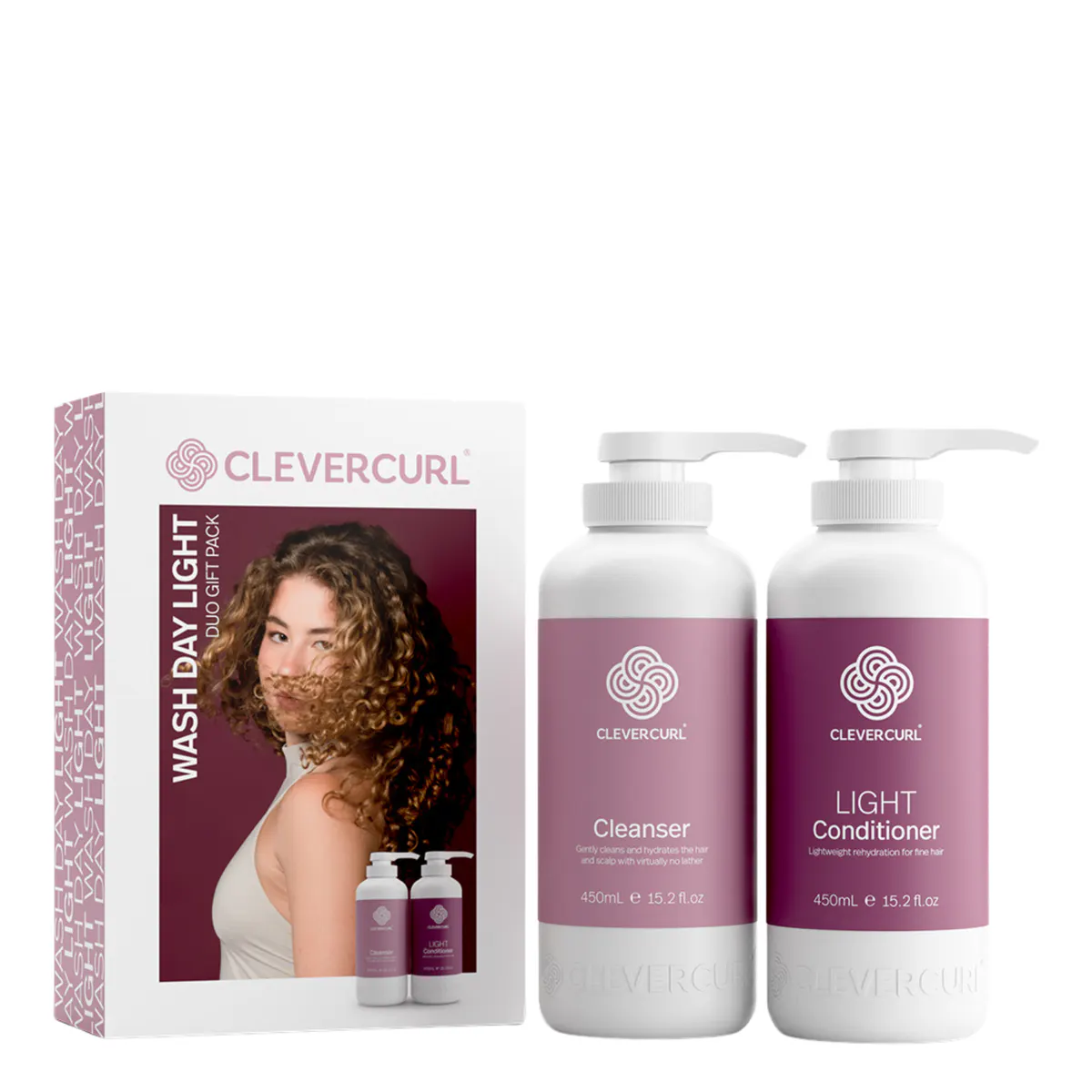 Clever Curl Cleanser & Light Conditioner Duo Pack