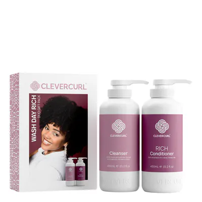 Clever Curl Cleanser & Rich Conditioner Duo Pack