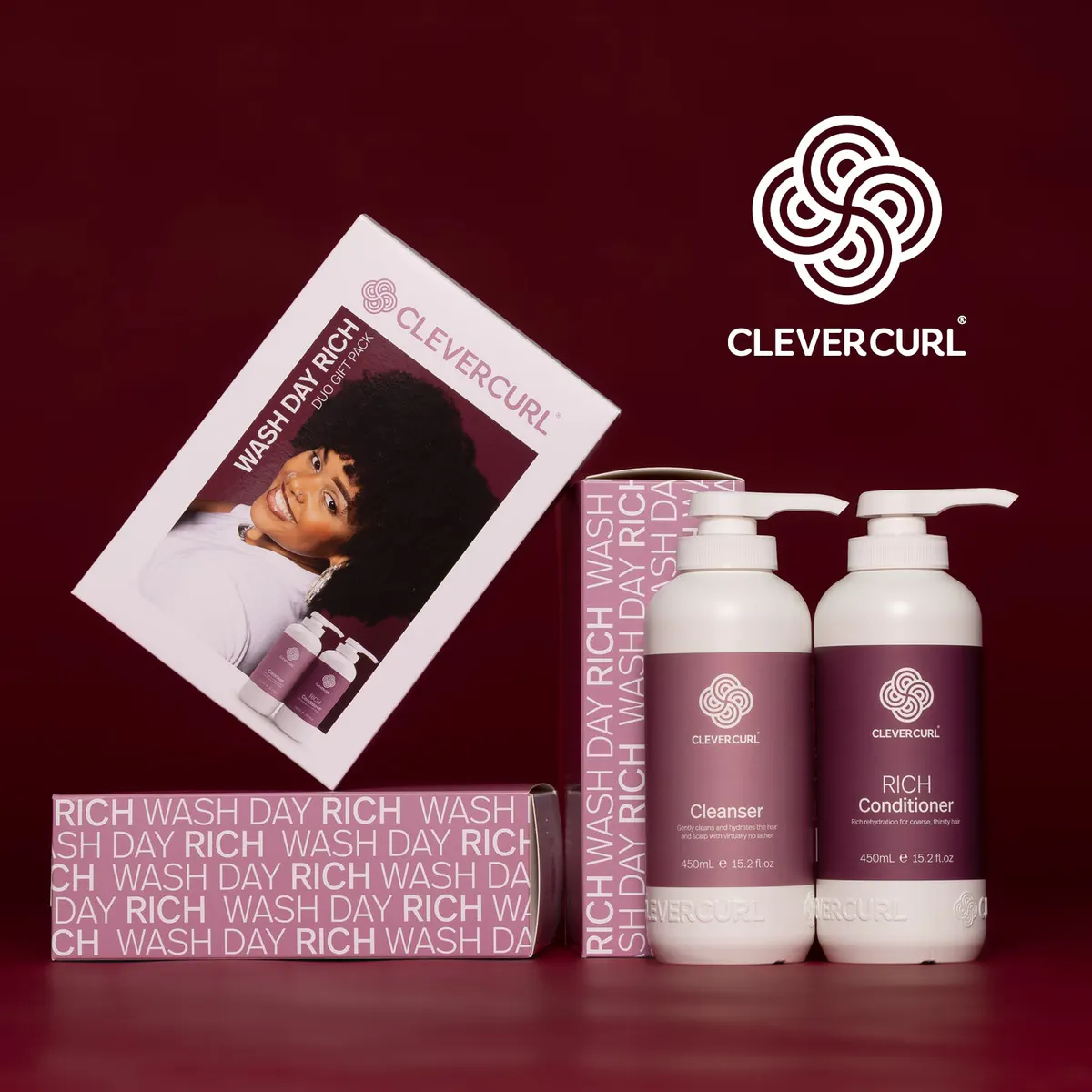 Clever Curl Cleanser & Rich Conditioner Duo Pack, view 2