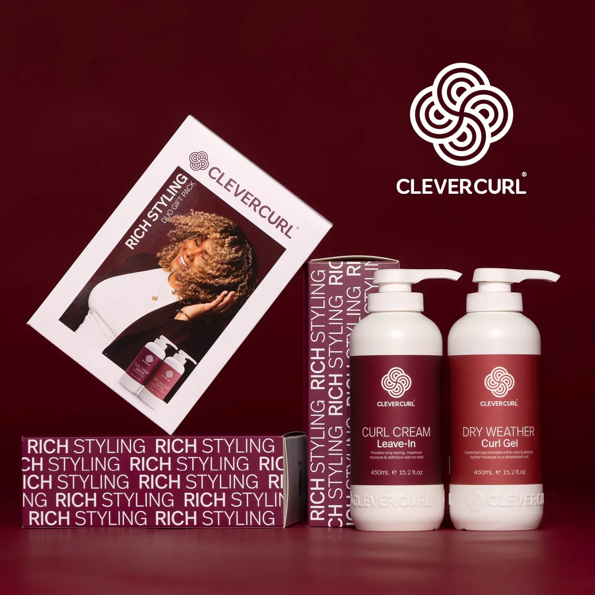 Clever Curl Curl Cream & Dry Weather Gel Duo Pack, view 2