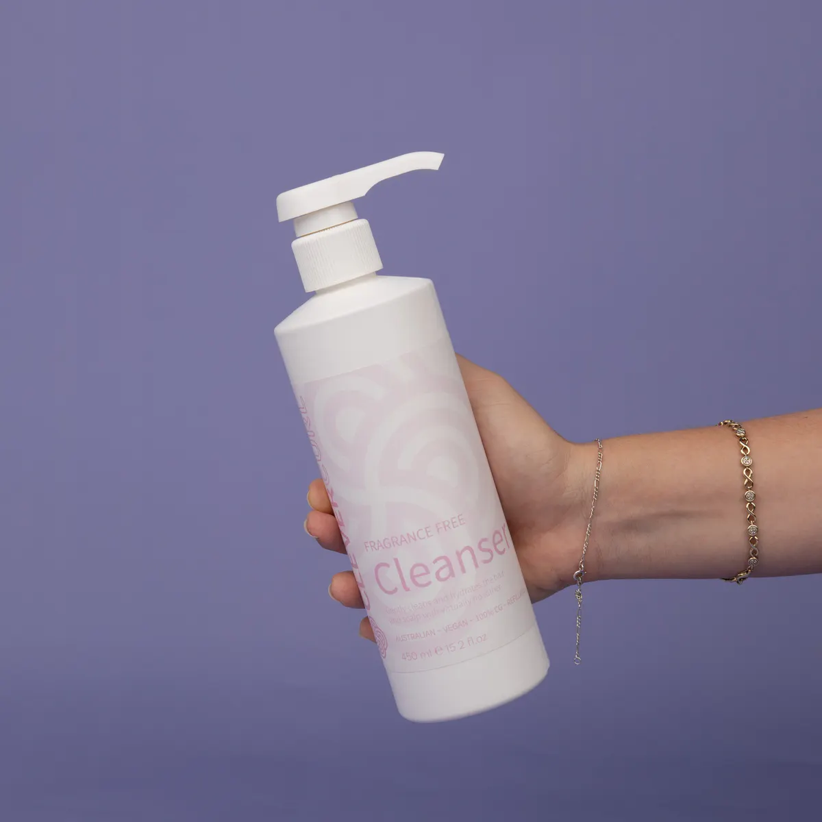 Clever Curl Fragrance Free Cleanser 450ml - Old Packaging, view 2