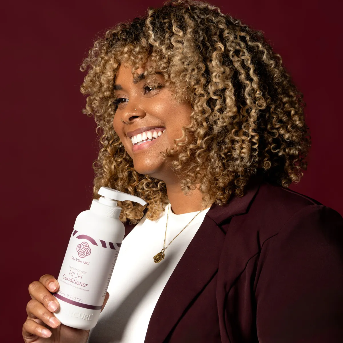 Clever Curl Fragrance Free Rich Conditioner 450ml, view 2