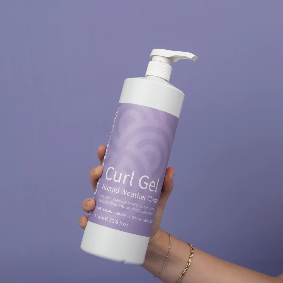 Clever Curl Humid Weather Gel 1000ml - Old Packaging, view 2