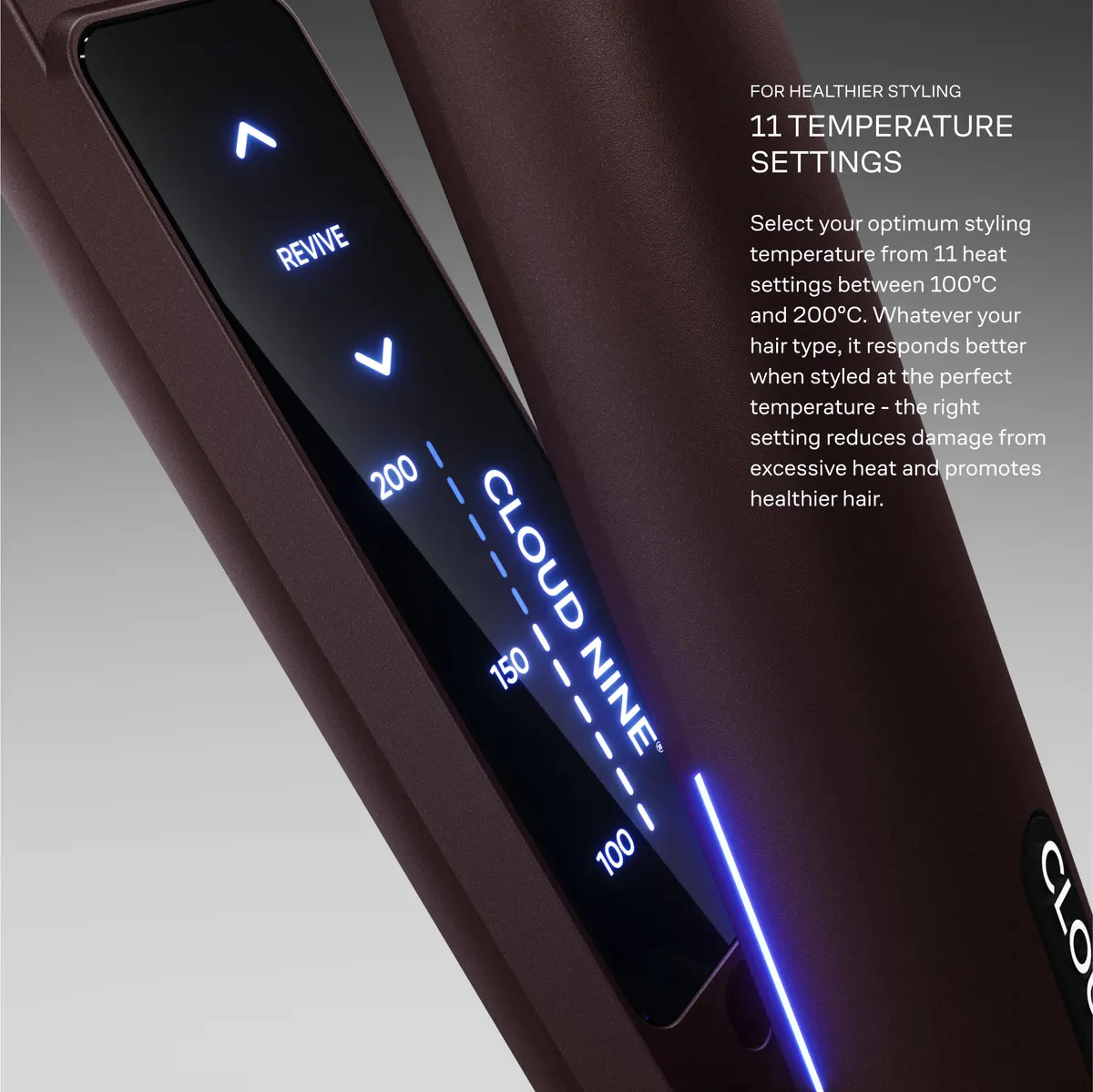 CLOUD NINE The Original Iron - The Luxury Dark Burgundy Collection, view 5
