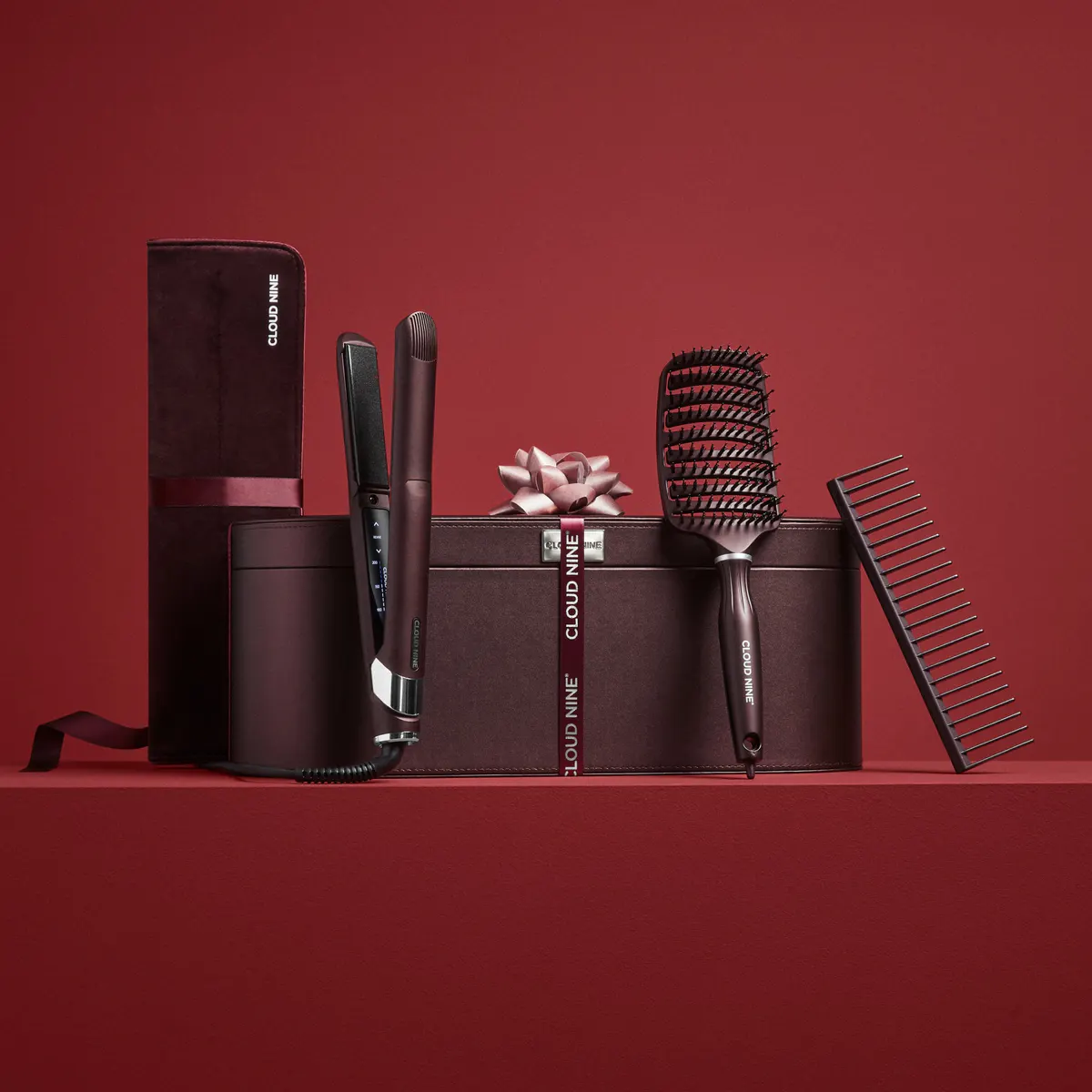 CLOUD NINE The Original Iron - The Luxury Dark Burgundy Collection, view 8