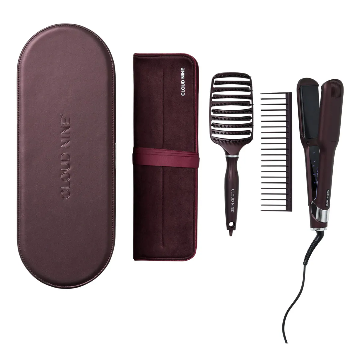 CLOUD NINE The Wide Iron - The Luxury Dark Burgundy Collection, view 2