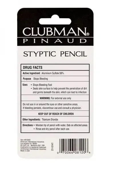 Clubman Pinaud Styptic Pencil 9g, view 3