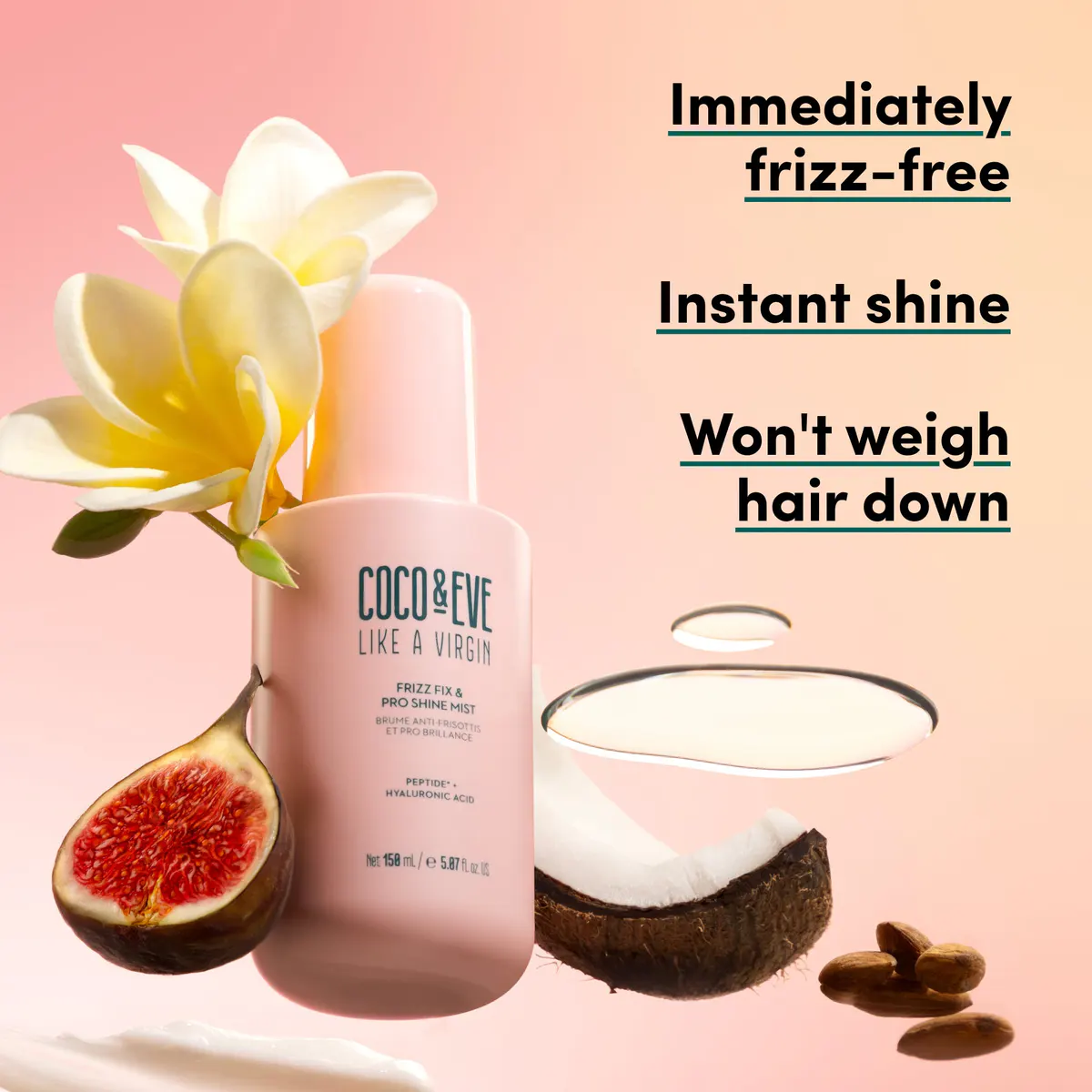 Coco & Eve Like A Virgin Fizz Fix & Pro Shine Mist 150ml, view 5