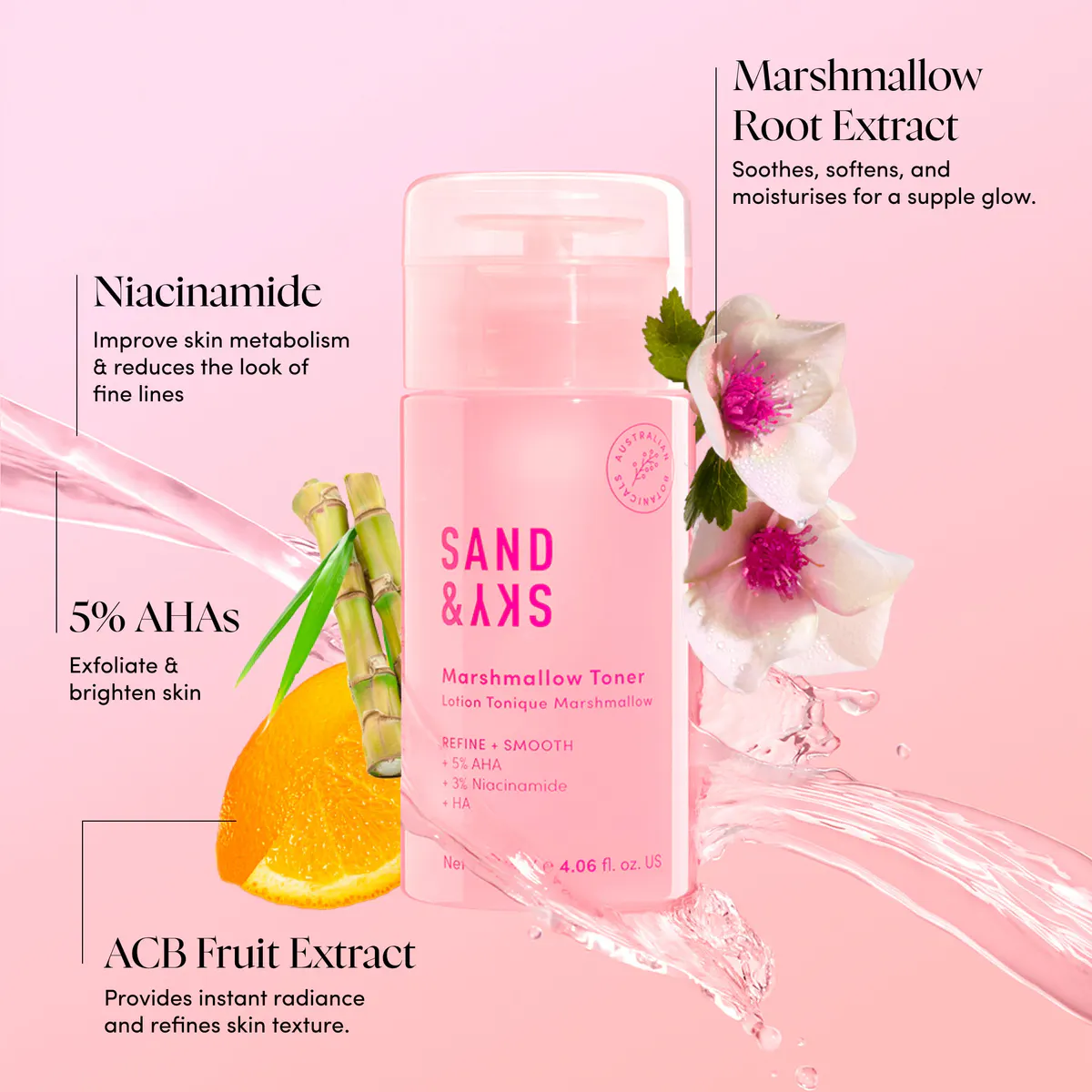 Sand & Sky Marshmallow Pink Toner 120ml, view 5