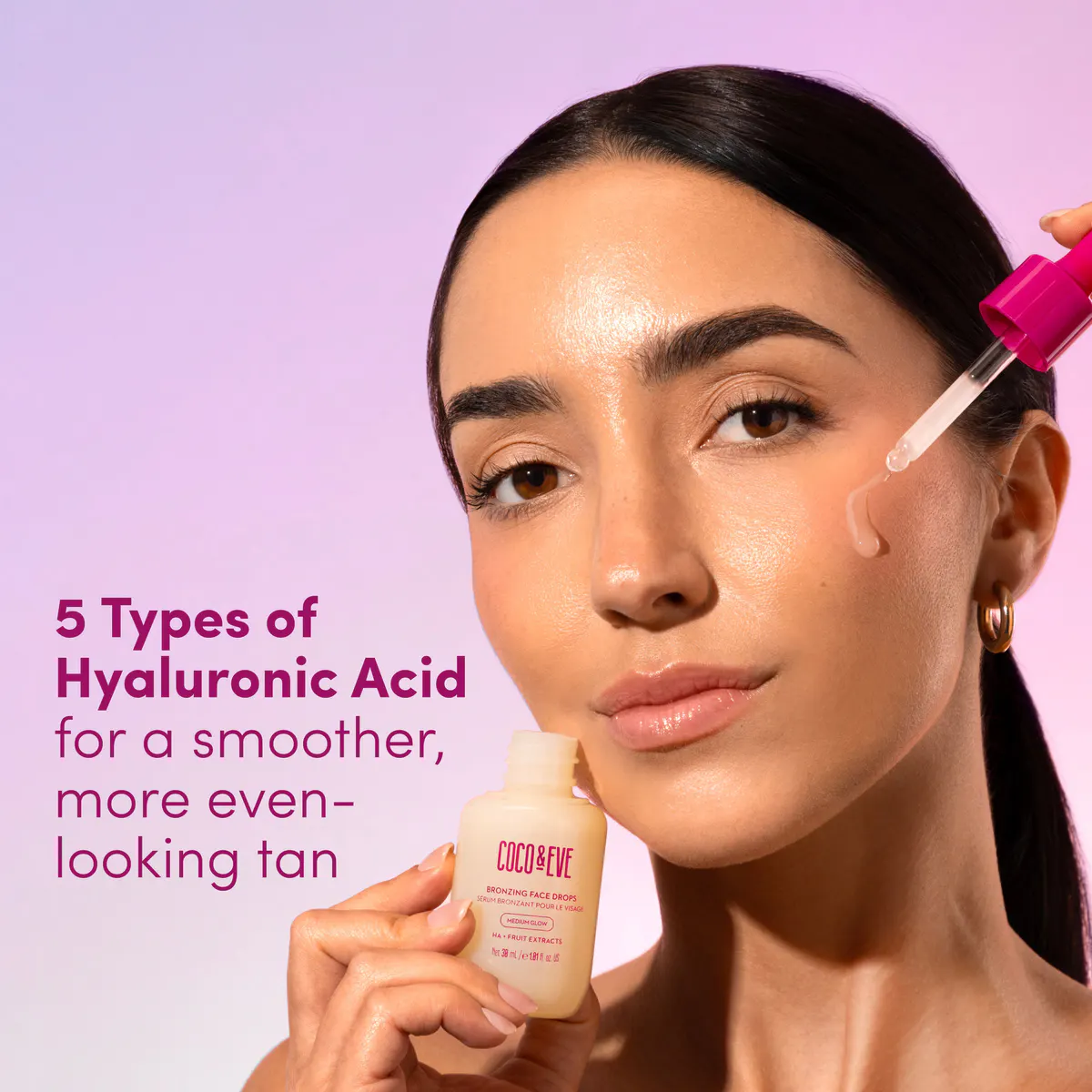 Coco & Eve Sunny Honey Bronzing Face Drops 30ml, view 3