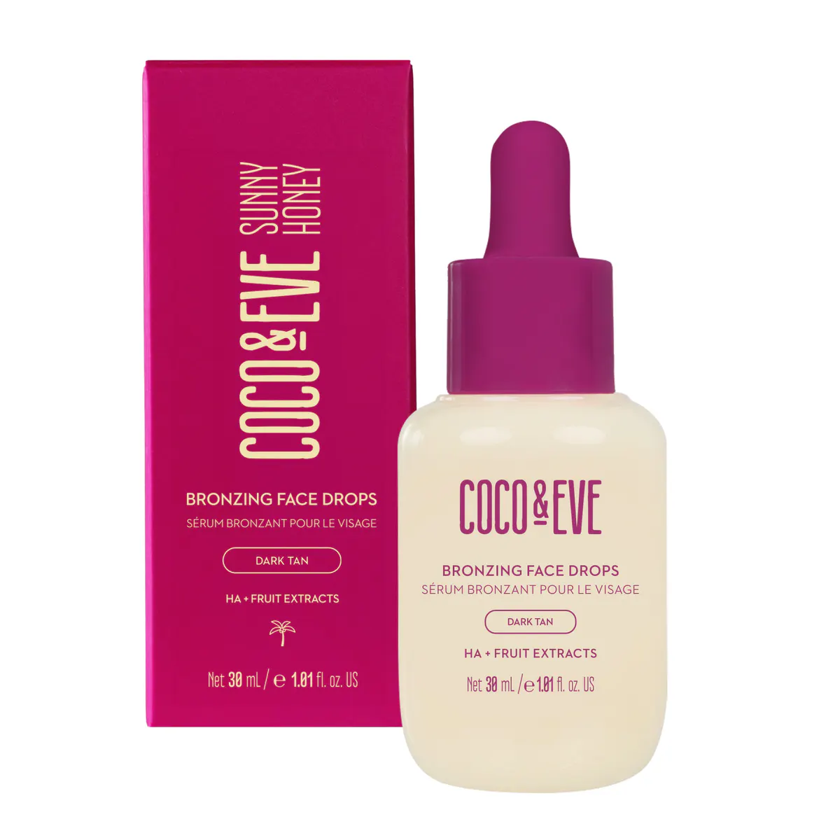 Coco & Eve Sunny Honey Bronzing Face Drops 30ml, view 9
