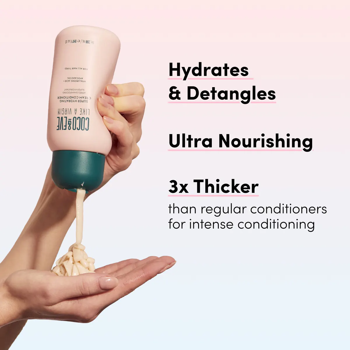 Coco & Eve Like A Virgin Super Hydrating Cream Conditioner 280ml, view 5