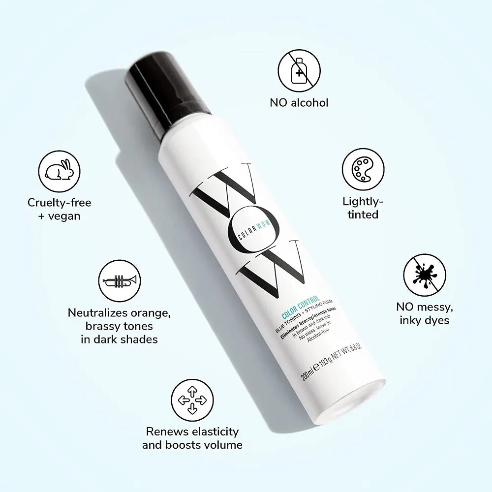 Color Wow Color Control Blue Toning + Styling Foam 200ml, view 4