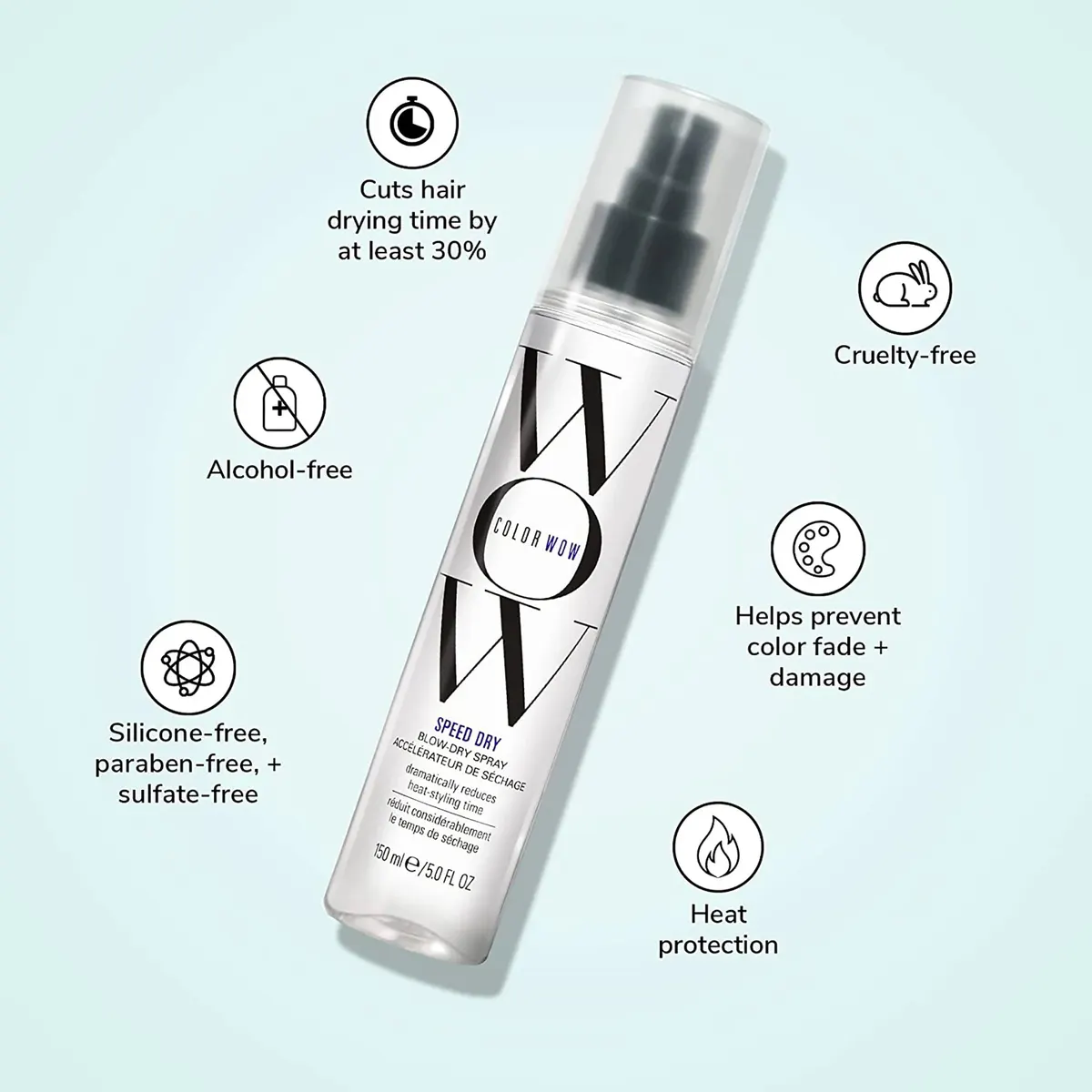 Color Wow Speed Dry Blow Dry Spray 150ml, view 3