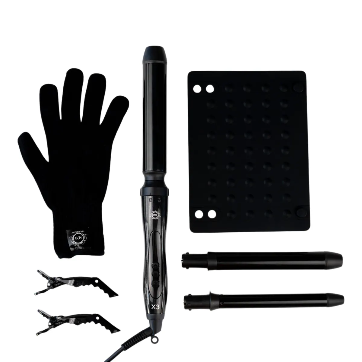 H2D Black X3 Professional Curling Wand, view 2