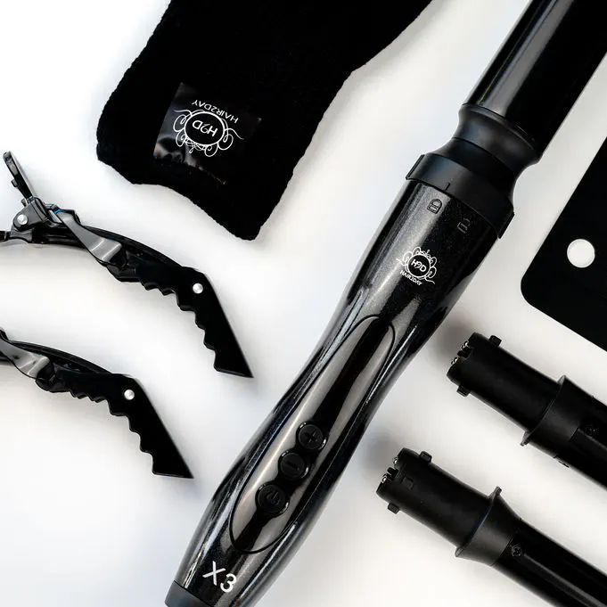 H2D Black X3 Professional Curling Wand, view 3