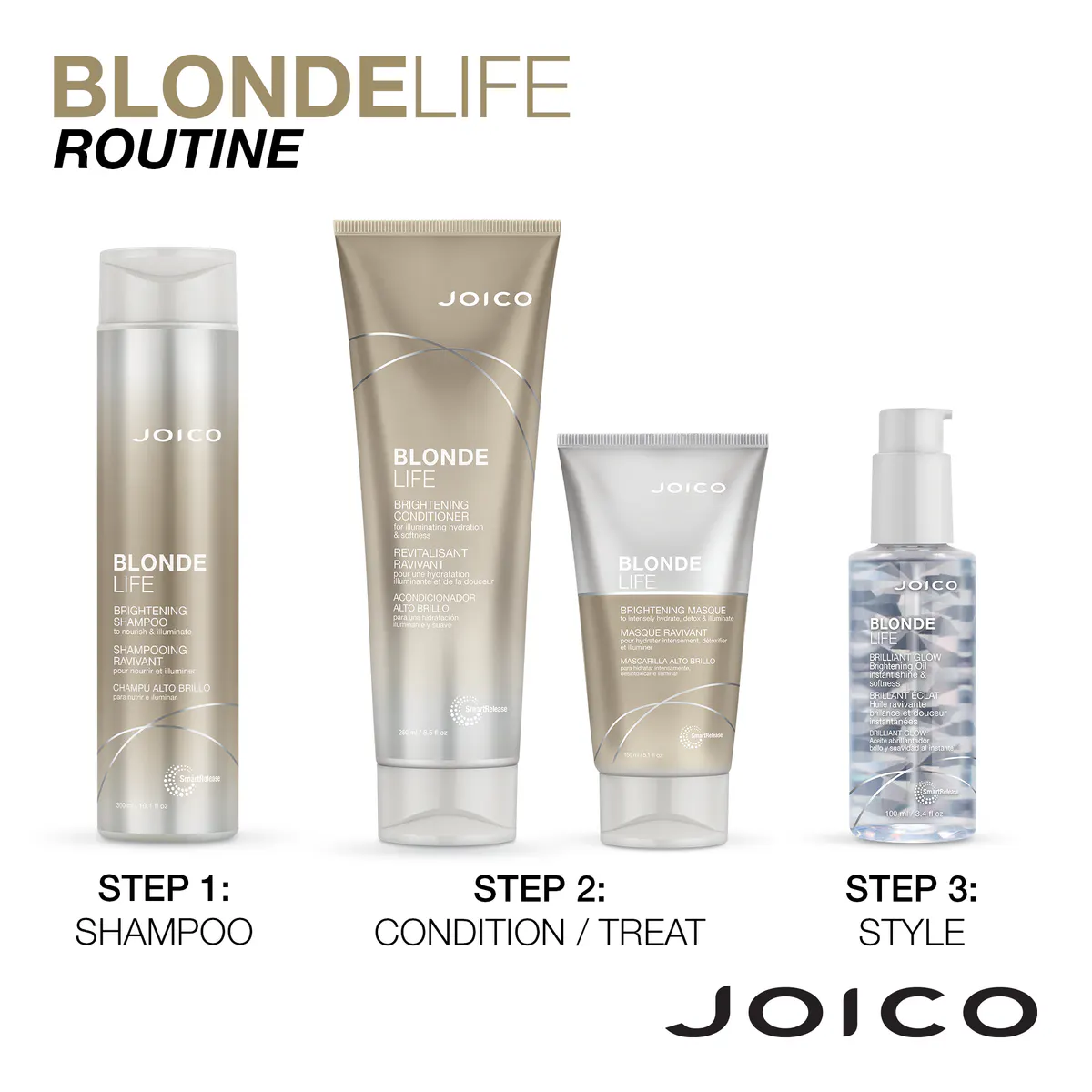 Joico Blonde Life Brightening Conditioner 250ml, view 6
