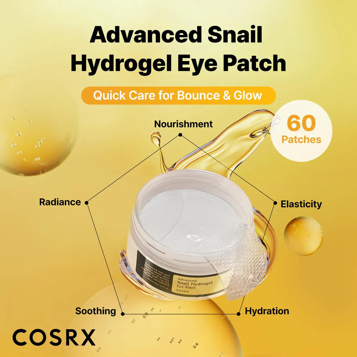 COSRX Advanced Snail Hydrogel Eye Patch - 60 Pieces, view 2