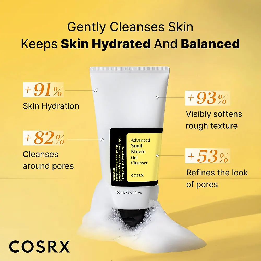 COSRX Advanced Snail Mucin Gel Cleanser 150ml, view 3