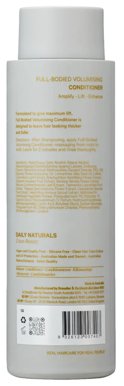 Daily Naturals Clean Beauty Full-Bodied Volumising Conditioner 275ml, view 3