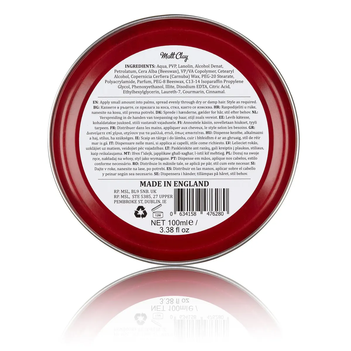 Dapper Dan Matt Clay 100ml, view 3