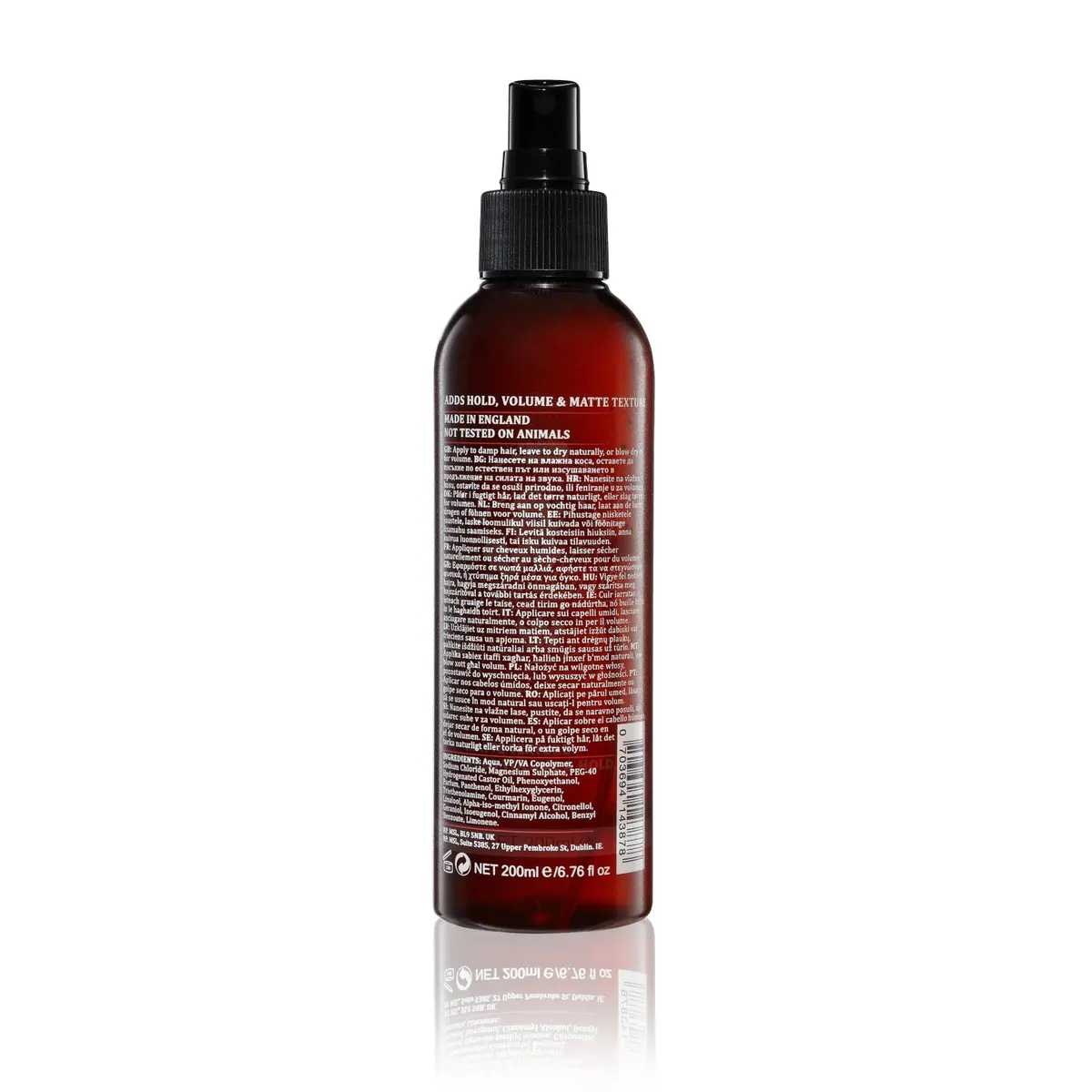 Dapper Dan Sea Salt Spray 200ml, view 3