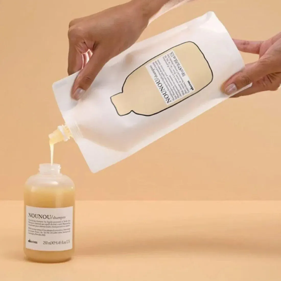 Davines Essentials NOUNOU Shampoo Refill Pouch 500ml, view 2