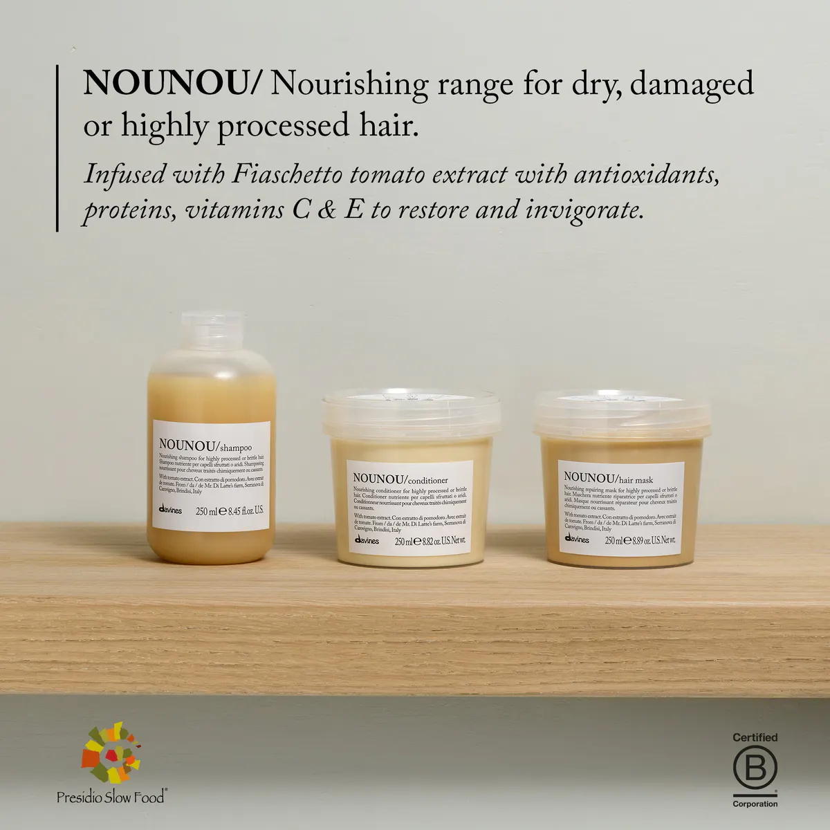 Davines NOUNOU Shampoo 250ml, view 3