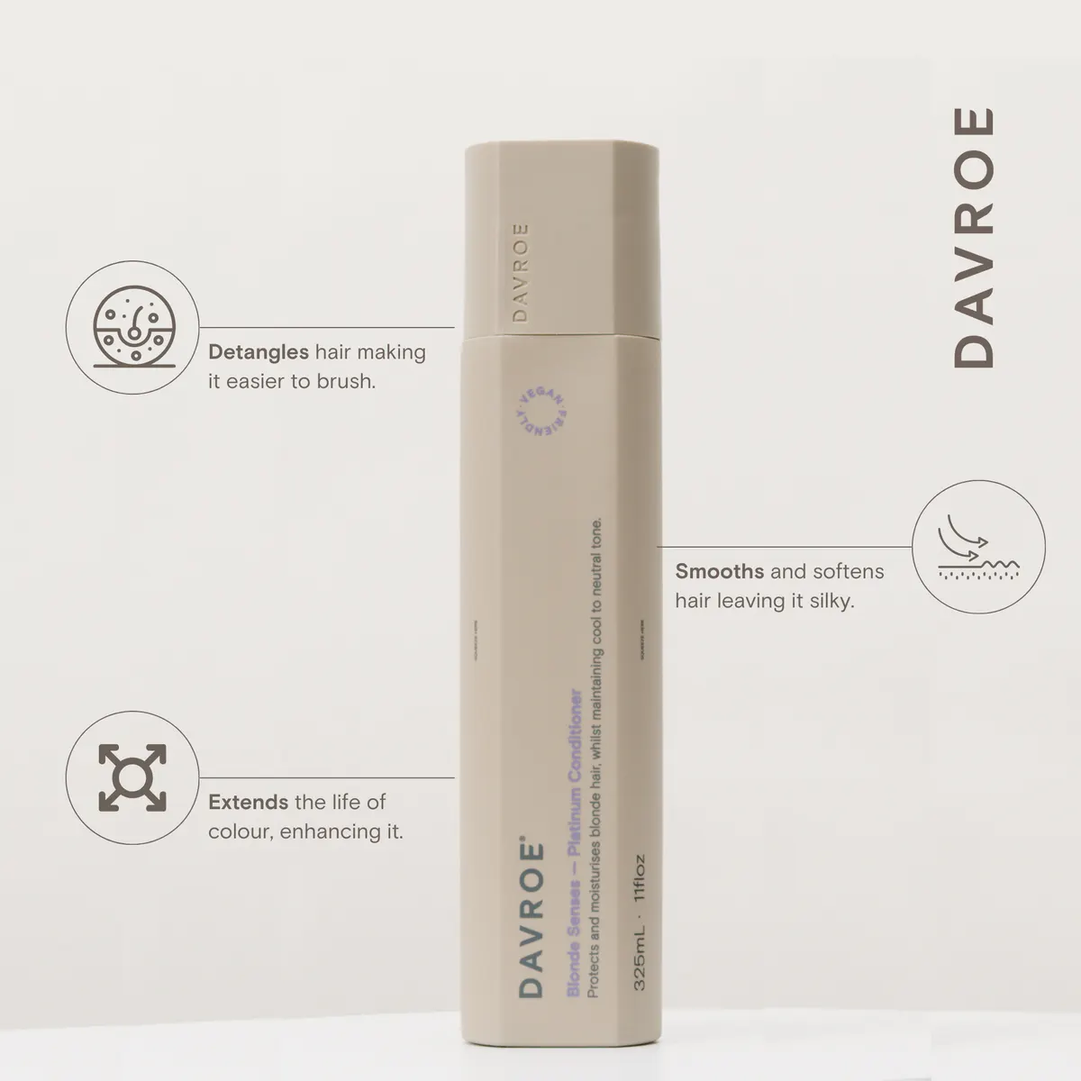 Davroe Blonde Senses Conditioner 100ml, view 3