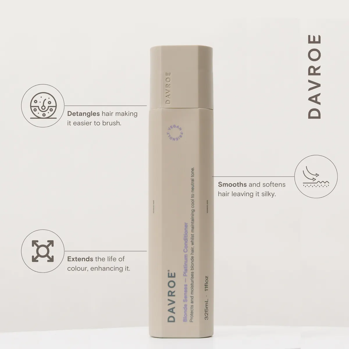 Davroe Blonde Senses Platinum Conditioner 325ml, view 3