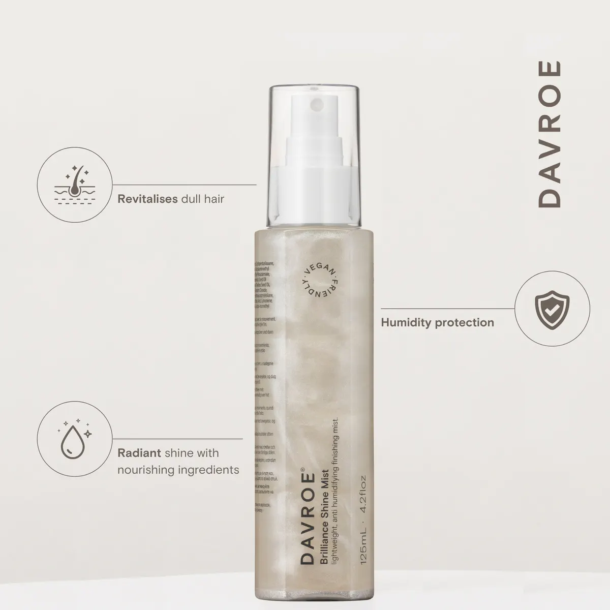 Davroe Brilliance Shine Mist 125ml, view 2