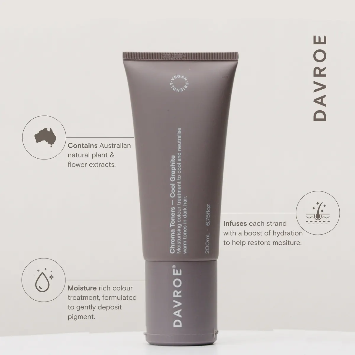 Davroe Chroma Colour Treatment - Cool Graphite 200ml, view 3