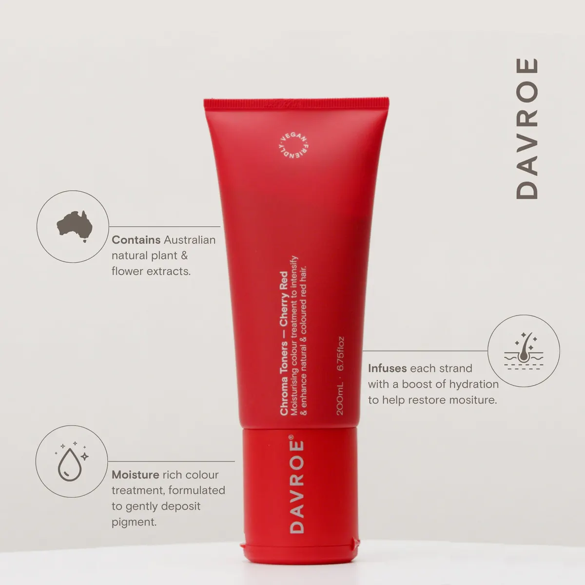 Davroe Chroma Toner - Cherry Red 200ml, view 3